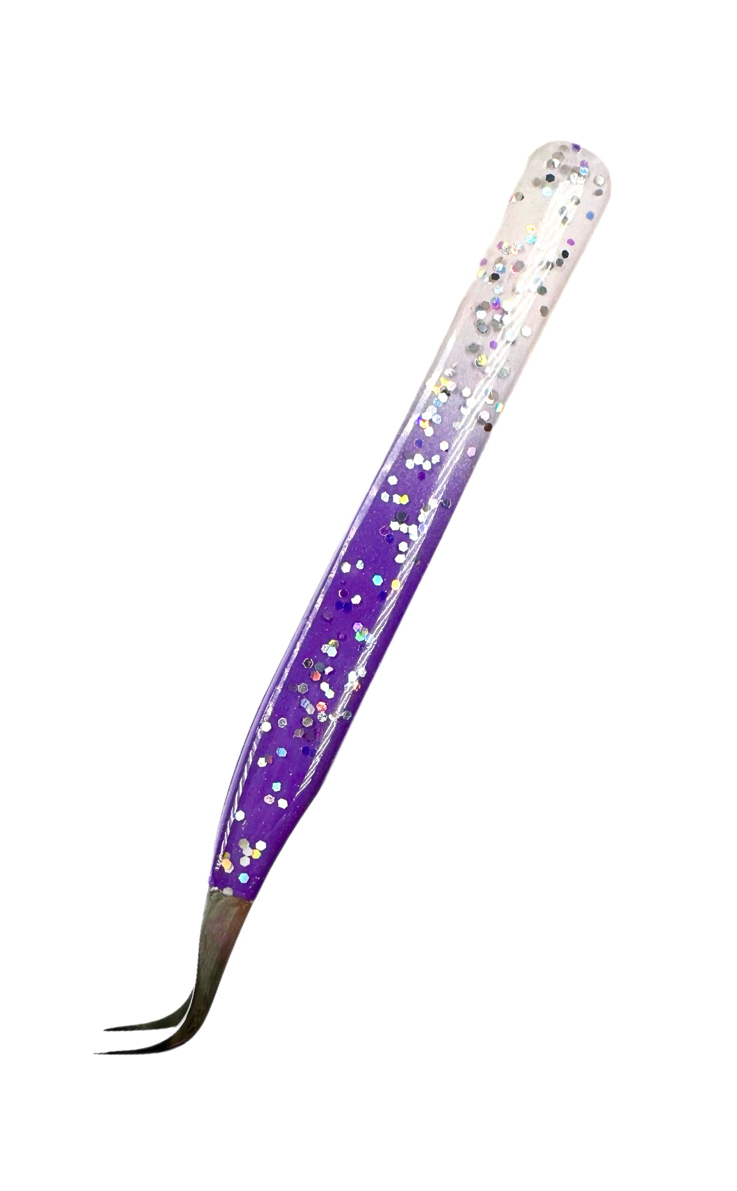 Purple J grip tweezer