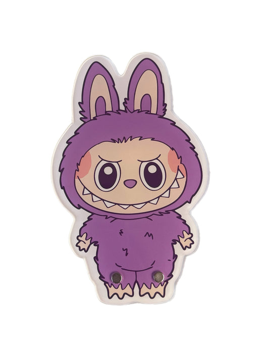 Purple Labubu lash tile