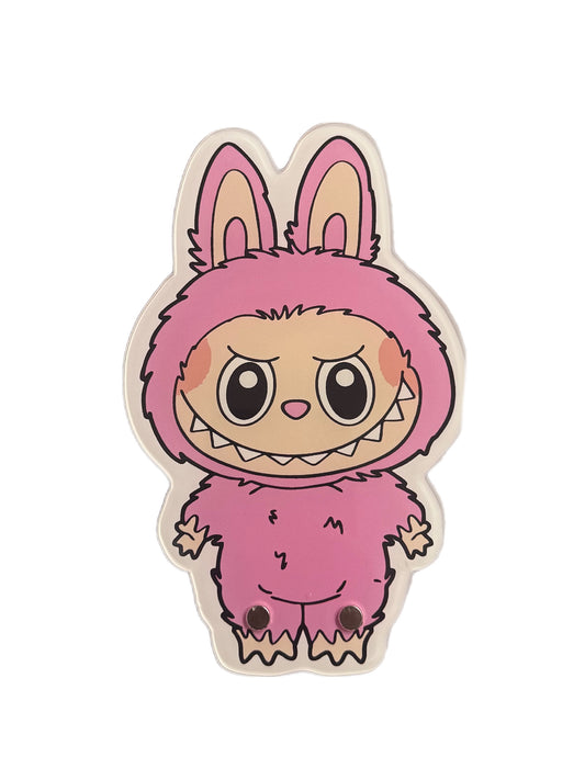 Pink Labubu lash tile