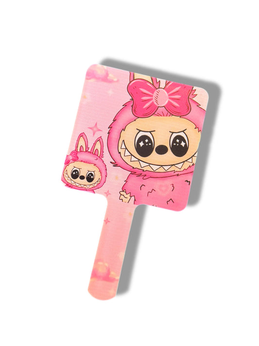 Pink Labubu Hand Mirror